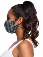 Mund-Nase-Maske Glamour mit Strass