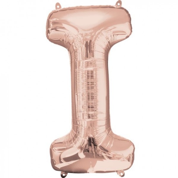 Folienballon Buchstabe I roségold 41cm