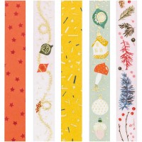 Vorschau: Geschenkband Set 5 Stück Christmas 10m