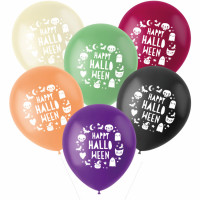 6 Trick or Treat Ballons 33cm