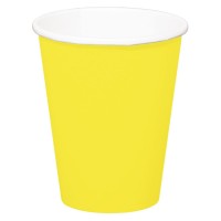 8 Becher Cleo gelb 350ml