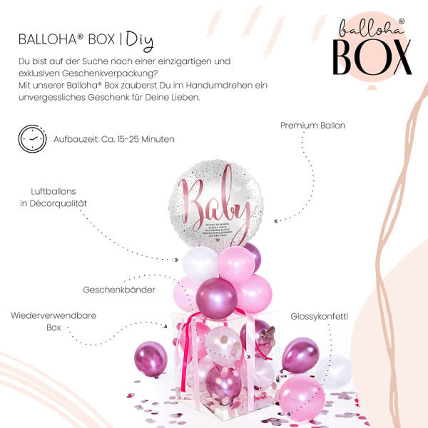 Balloha Geschenkbox DIY Little Cute Baby Girl XL 3