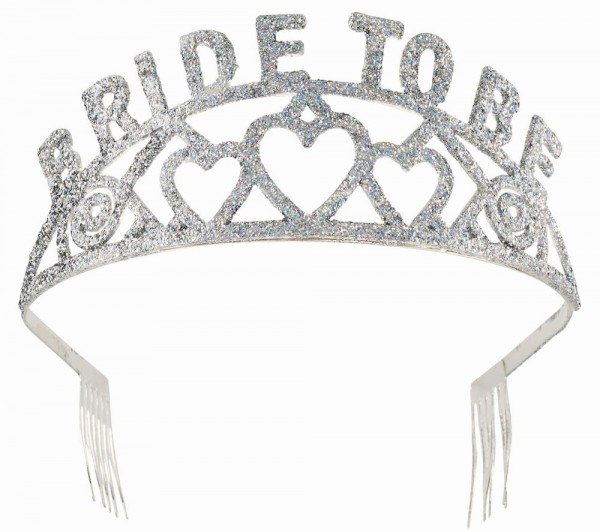 Glitzer Bride To Be Krone