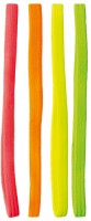 Neon Hippie-Stirnbänder Set 4-teilig