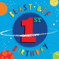 16 Space Party 1st Birthday Servietten 33cm