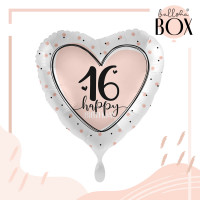 Vorschau: Balloha Geschenkbox DIY Happy 16 Heart XL