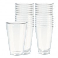 72 Transparente Kunststoff Gläser 295ml