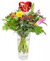 Vorschau: Folienballon mit Stab Love