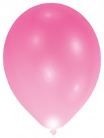 5 LED Luftballon Pink 27cm