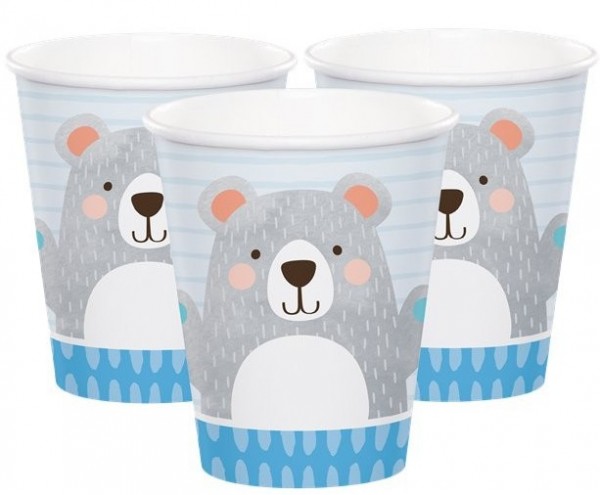 8 Partybär Pappbecher 256ml