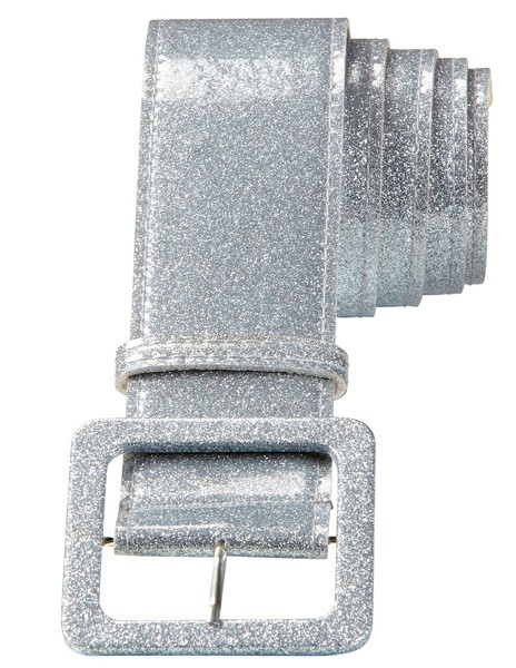 Silberner Glitzergürtel 1,2m