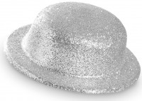 Glitzer Partyhut In Silber
