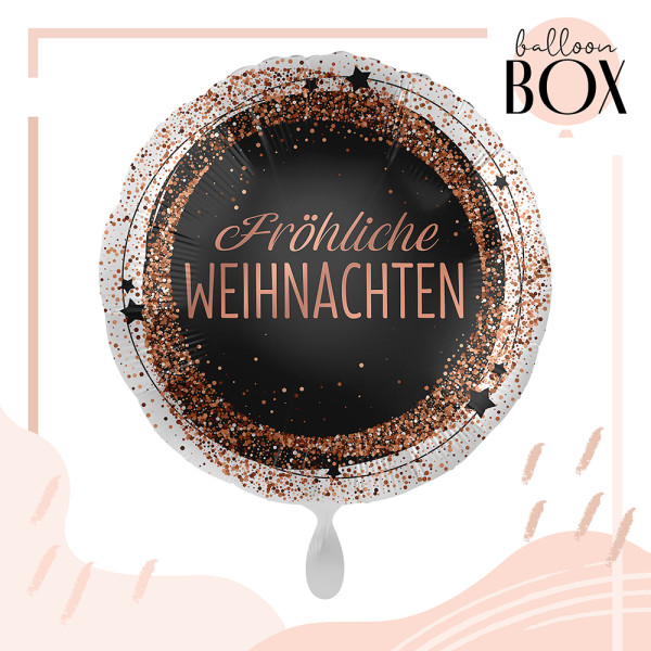 Balloha Geschenkbox DIY Weihnachten Rosegold XL