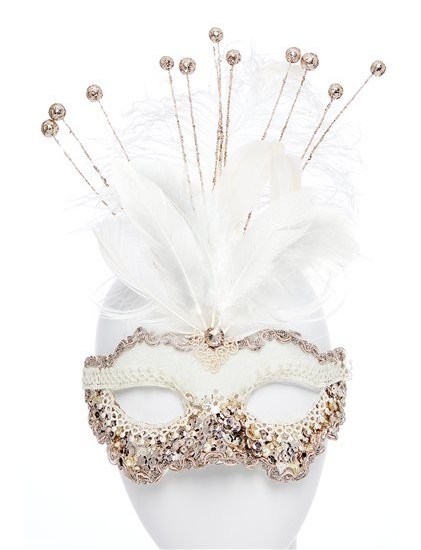 Venezianische Maske Isadora mit Glitzer