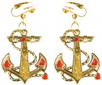 Goldene Edle Ankerohrringe
