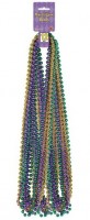 12 Bunte Mardi Gras Perlenhalsketten