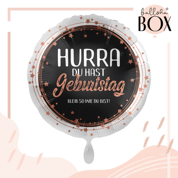 Balloha Geschenkbox DIY Hurra Geburtstag XL