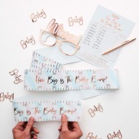 Newborn Star Babybauch messen Partyspiel