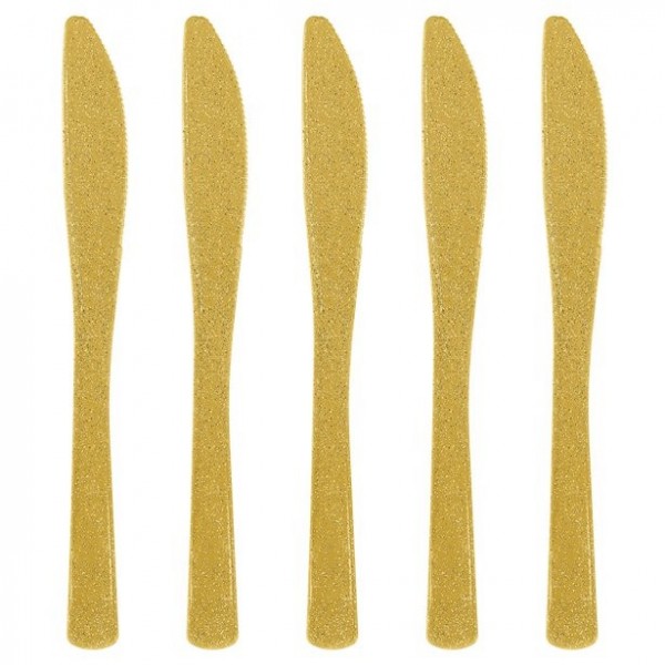48 Gold glitzernde Premium Messer Konstanz