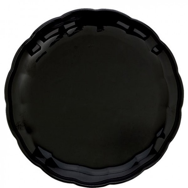 Schwarzes Tablett 30cm