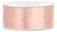 25m Satin Geschenkband Pfirsich 25mm breit