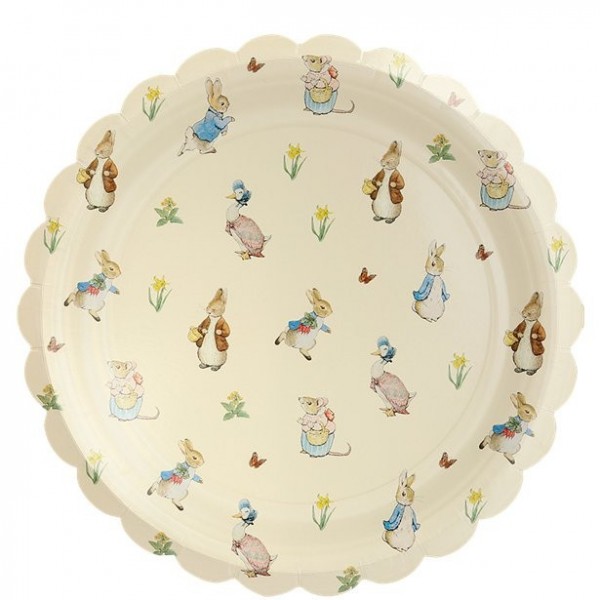 12 Peter Hase Pappteller 26cm