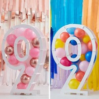 Befüllbarer Zahl 9 Ballonstand