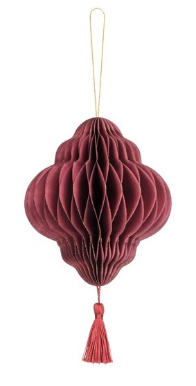 Schmuckkugel Wabenball Hänger 12 x 15cm