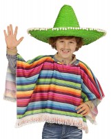 Bunt Gestreifter Poncho Für Jungen