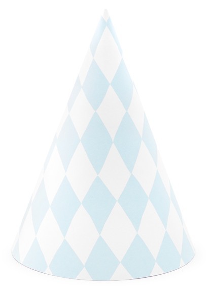 6 Candy Party Hüte 10cm 3