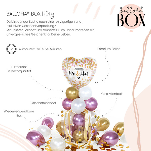Balloha Geschenkbox DIY Mr. & Mrs. Dotty XL 3