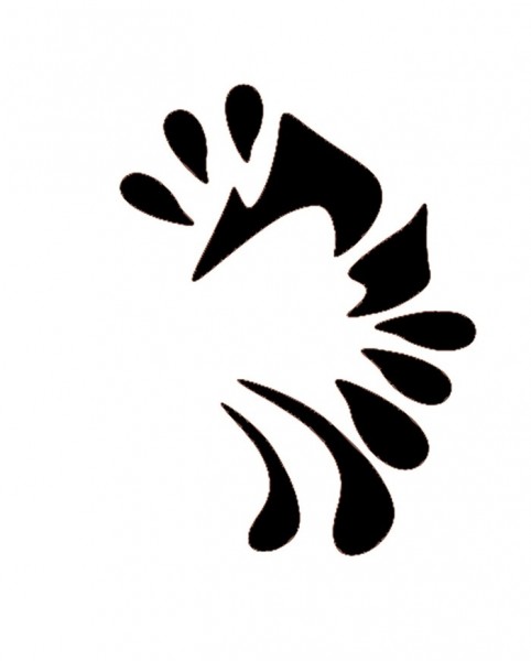 Schmetterling Schminkschablone 2