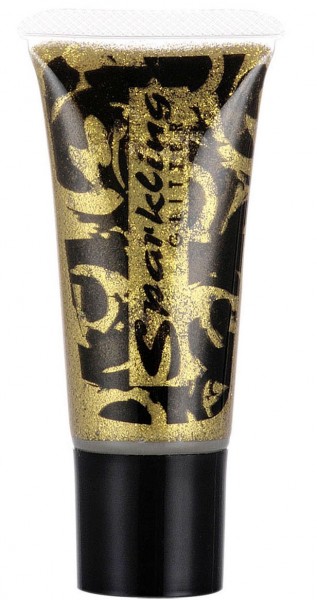 Goldenes Glitzer Make-Up