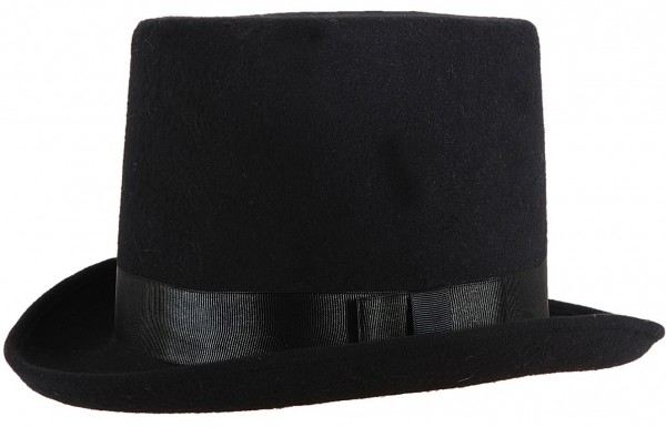 Schwarzer Zylinder Mit Ripsband