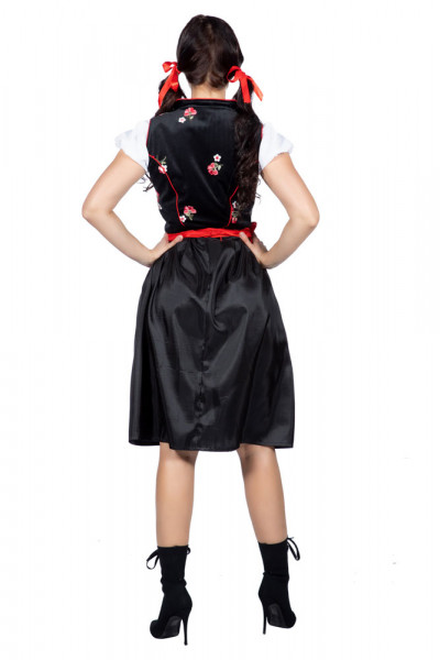 Dirndl Irena für Damen schwarz-rot 3