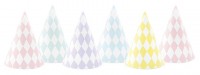 6 Candy Party Hüte 16cm