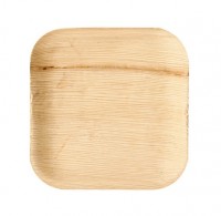 25 palmbladstallrikar Verdi square 18 x 18cm