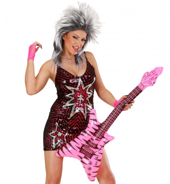 Aufblasbare Gitarre Im Zebramuster