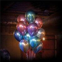 Vorschau: 25 goldene Latexballons Chrome 28cm