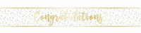 Congratulations Folien Banner gold 2,7m