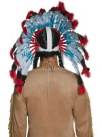 Imposanter Indianer Häuptling Federkopfschmuck