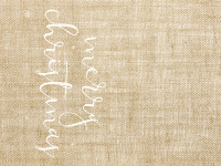 Merry Christmas Jute Tischläufer 2,5m x 50cm