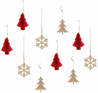Vorschau: Weihnachtliches Schmuckset 10-teilig
