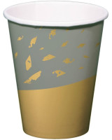 8 Golden Dawn Pappbecher 250ml