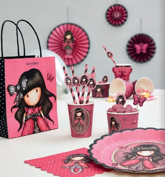8 Santoro Gorjuss Ladybird Pappteller 23cm 2