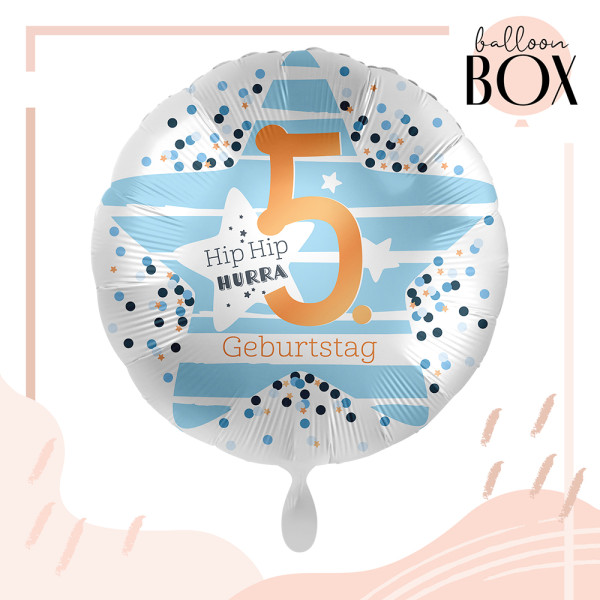 Balloha Geschenkbox DIY 5. Geburtstag Stars XL