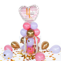Vorschau: Balloha Geschenkbox DIY 4. Geburtstag Hearts XL