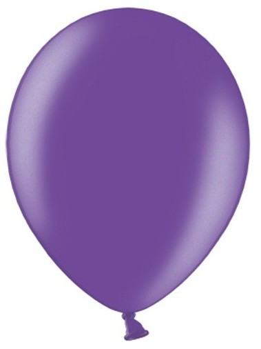 10 Partystar metallic Ballons lila 30cm