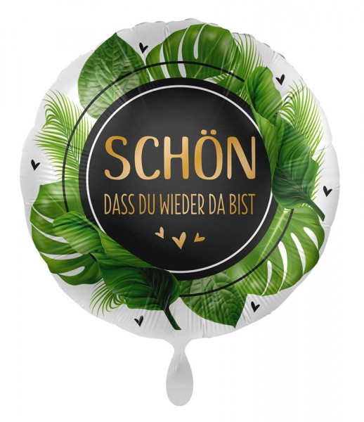 Folienballon Welcome back 45cm