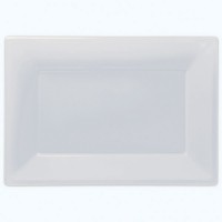 3 Servierteller Crystal Clear 33x23cm